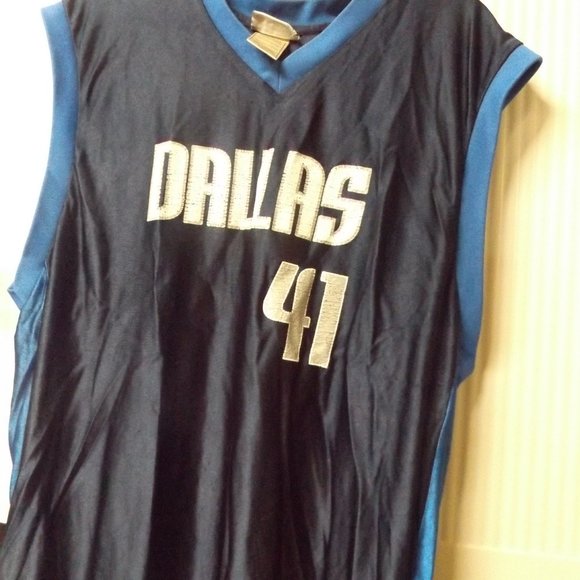 NBA, MEN'S XL, DALLAS MAVERICK'S DIRK NOWITZSKI 41 BASKETBALL JERSEY - Picture 1 of 3